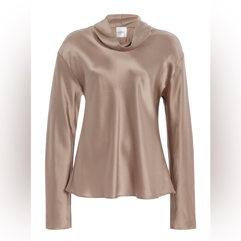 Leset barb draped satin top size S